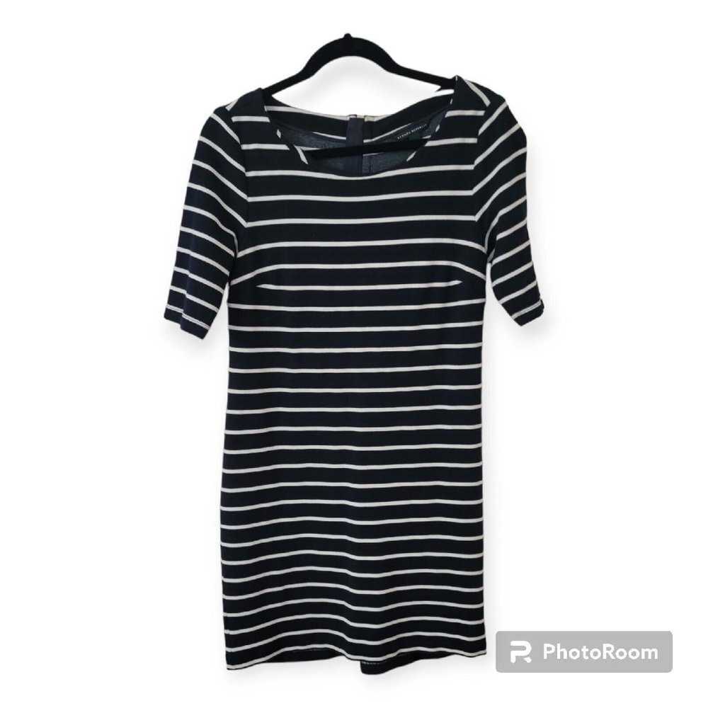 Banana Republic Womens Black And White Striped Dress Size 6